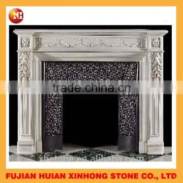 Chinese Carved Marble Stone Fireplace for Construct Decoration photo-5