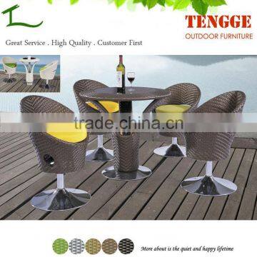 YH-7018 Outdoor Furniture Rattan Bar Tables and Chairs for Sale photo-3