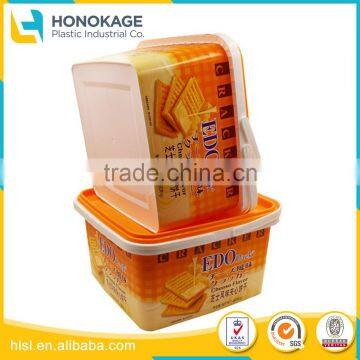 Wholesale Biscuit Package Chocolate And Biscuit Plastic Cup with IML Cover, Food Disposal Microwave Container