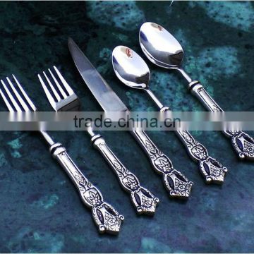 Brass cutlery ~ Cutlery set stainless steel