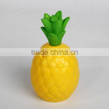 350ml PE Plastic Pineapple Shape Straw Cup