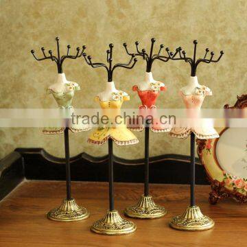 Retro Dress Mannequin Jewelry Figurine Display Neck Stands photo-3