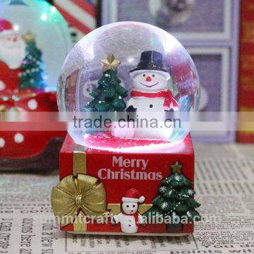Christmas Promotional Gift 2016 Resin Snowman Snow Globe photo-6