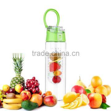 Water Bottle Fruit Infuser FDA Approved Bpa Free Plastic Tritan Fruit Infuser Bottle 26 oz photo-2