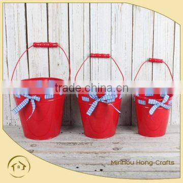 red metal bucket metal bucket with wooden handle metal ash bucket