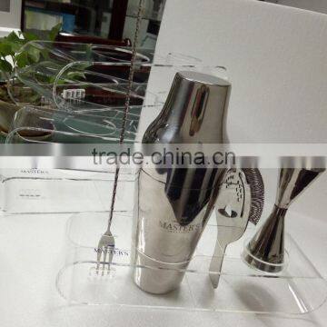 2016 promotional products high-end stainless steel bucket with barware