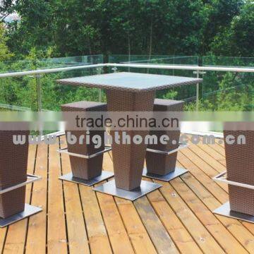 Hand Weaved Bar set BP-909 PE rattan outdoor PE wicker products