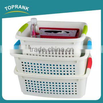 Rectangular Plastic Cheap Plastic Storage Baskets PP Plastic Contain Middle Laudry Basket photo-2