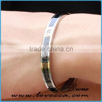 Classical Cool Man Fashion Simple Design 316L Stainless Steel Men Bracelets Jewelry