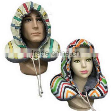 Hot Sale U Shape Best Neck Pillow With Hat For Sleeping