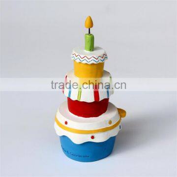 Custom Birthday Gifts Resin Artificial Birthday Cake Model photo-4