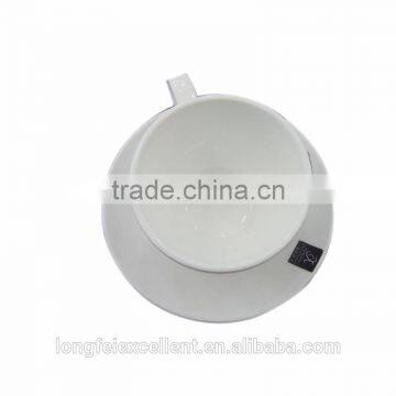 High quality Alibaba China wholesale household nice white ceramic tea cup and saucer