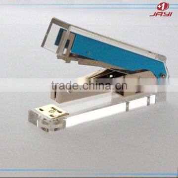 China Supplier Wholesale Hot Acrylic Luxury Stapler/ Acrylic Gold Office Book Binding Stapler
