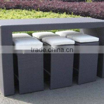 Outdoor Wicker Furniture/Bar Set/Wicker patio set (BF10-R46)