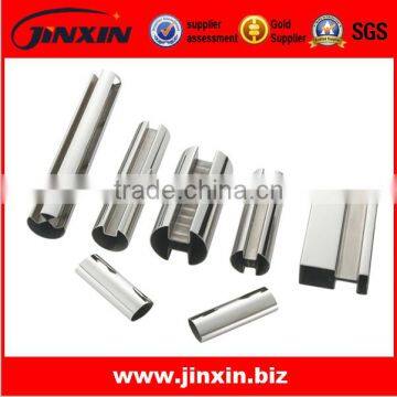 SS304 Channel pipe slot pipe for glass railing