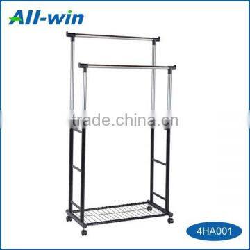 High-quality adjustable movable home clothes hanger rack