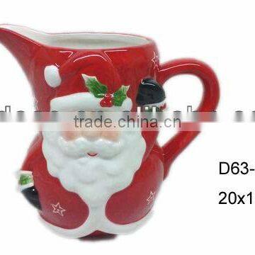 Christmas ceramic jug