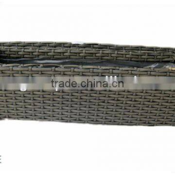 Rect. Shape PE Rattan With Liner Plastic Pot photo-3