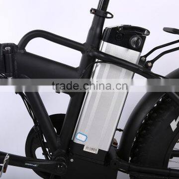 China Factory Wholesale 20 Inch Folding Ebike Fat Tire Beach Cruiser Electric Bike photo-2