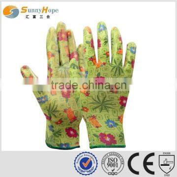 sunnyhope nylon nitrile coated garden gloves