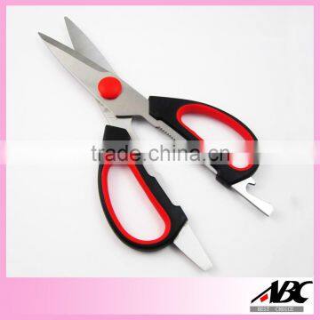 Newest Tpr Handle Kitchen Scissor With Magnet Cover photo-3