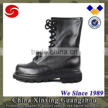 Army 1.6mm thickness natural leather injected rubber military boots