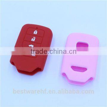 Many Colors in Stock Silicone Car Key Cover for Honda 4 Buttons photo-6