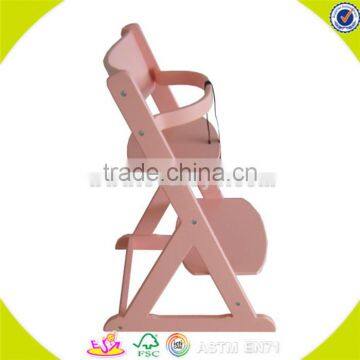 wholesale Wooden Baby High Chair for kids best quality wooden toy high chair for children W08F022