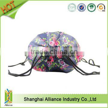 Custom Natural drawstring calico bag with high quality