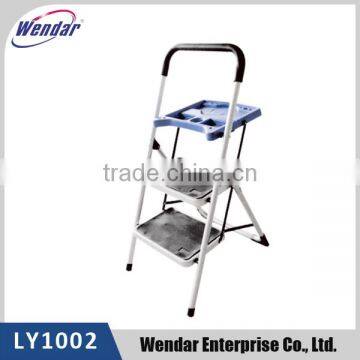 Steel Step Ladder with plastic tool tray