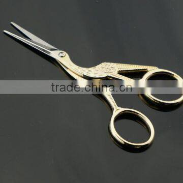 61032 Antique Embroidery Crane Shape Craft Thread Household Scissors photo-4