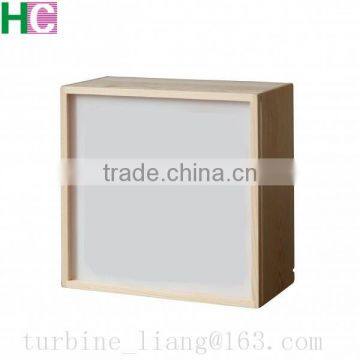 wood frame led light box
