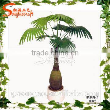 Guangzhou supplier artificial bottle palm tree customized plastic artificial bottle palm tree