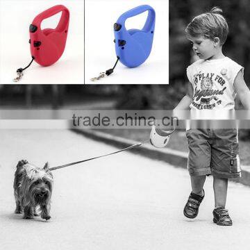 One-handed With Lock Retractable Pet Etendable Leash Lead for Dogs Cats Small Medium Large 3M Red Black Pink High Quality