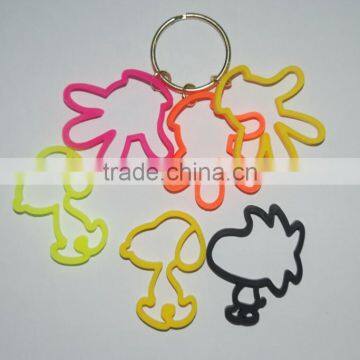 2017 Silicone Cartoon Keychain Bag , Silicone Key Ring Birthday Gifts photo-5