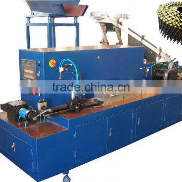 Energy saving fully automatic screw coil nail making machine