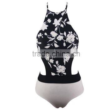 Sexy Women Backless Strap Floral Beach Cover Up Bathing Swimsuit photo-3