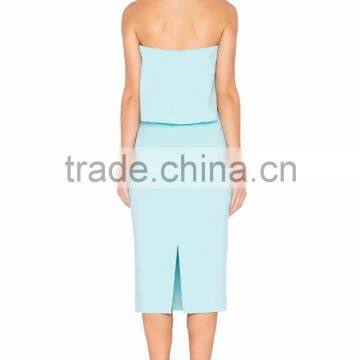 off Shoulder Ruffle Elegant Lady Holiday Dress Sexy Women Mature Party Wear Dress photo-2