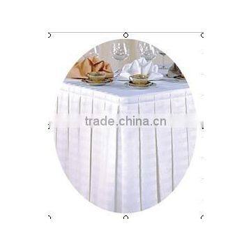 polyester table skirting, satin table skirts