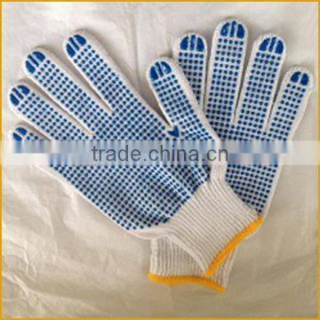 PVC Dotted Cotton Working Gloves From Shenzhen Suppier