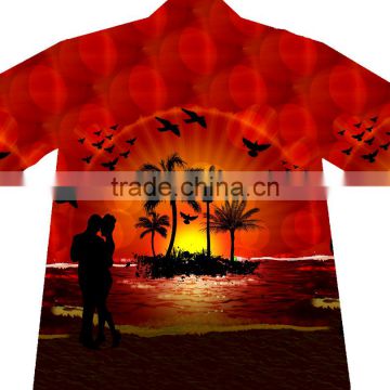 2016 Men's printed Hawaiian shirt with fashion designs