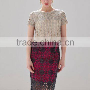 Ladies Short Skirt With Crochet Pattern Designs photo-2