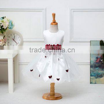 MGOO Gorgeous Children Girls Rose Red Ball Gown Fairy Dress 9 Years Waist Dress Festival Formal Pageant Dress C103 photo-3