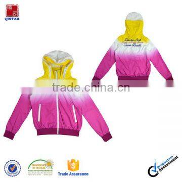 High Quality Women's Spring Jacket With Sublimation Print Fabric Jacket