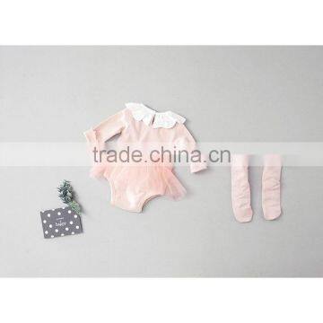 5pcs/lot Toddler Girls Romper Long Sleeve Cotton Princess Striped Baby Girl Jumpsuit Kids Rompers 3pcs Set Infant Clothes photo-4