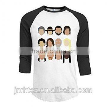 Fancy Custom Printing Cotton Raglan Sleeve T Shirt Made in China photo-4