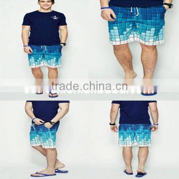 2015 Waterproof Colorful Mens Swimwear Beachwear Shorts photo-3