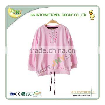 Anti-Pilling Long Sleeve Baby Girls Pink Fancy T Shirt photo-2