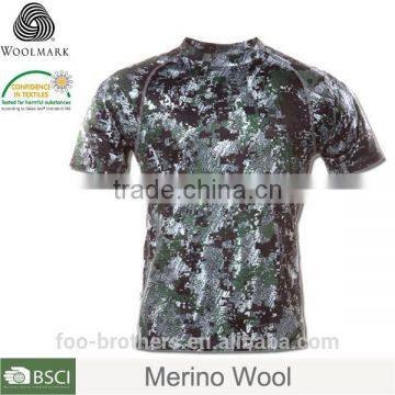 100% Men's Merino Wool baselayer Thermal Hunting clothing Base Layer