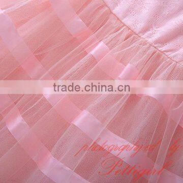 Fashion Summer Pink Girl Dresses With Lace Girls Princess Dresses Sleeveless Infant Clothes GD50112-8 photo-3